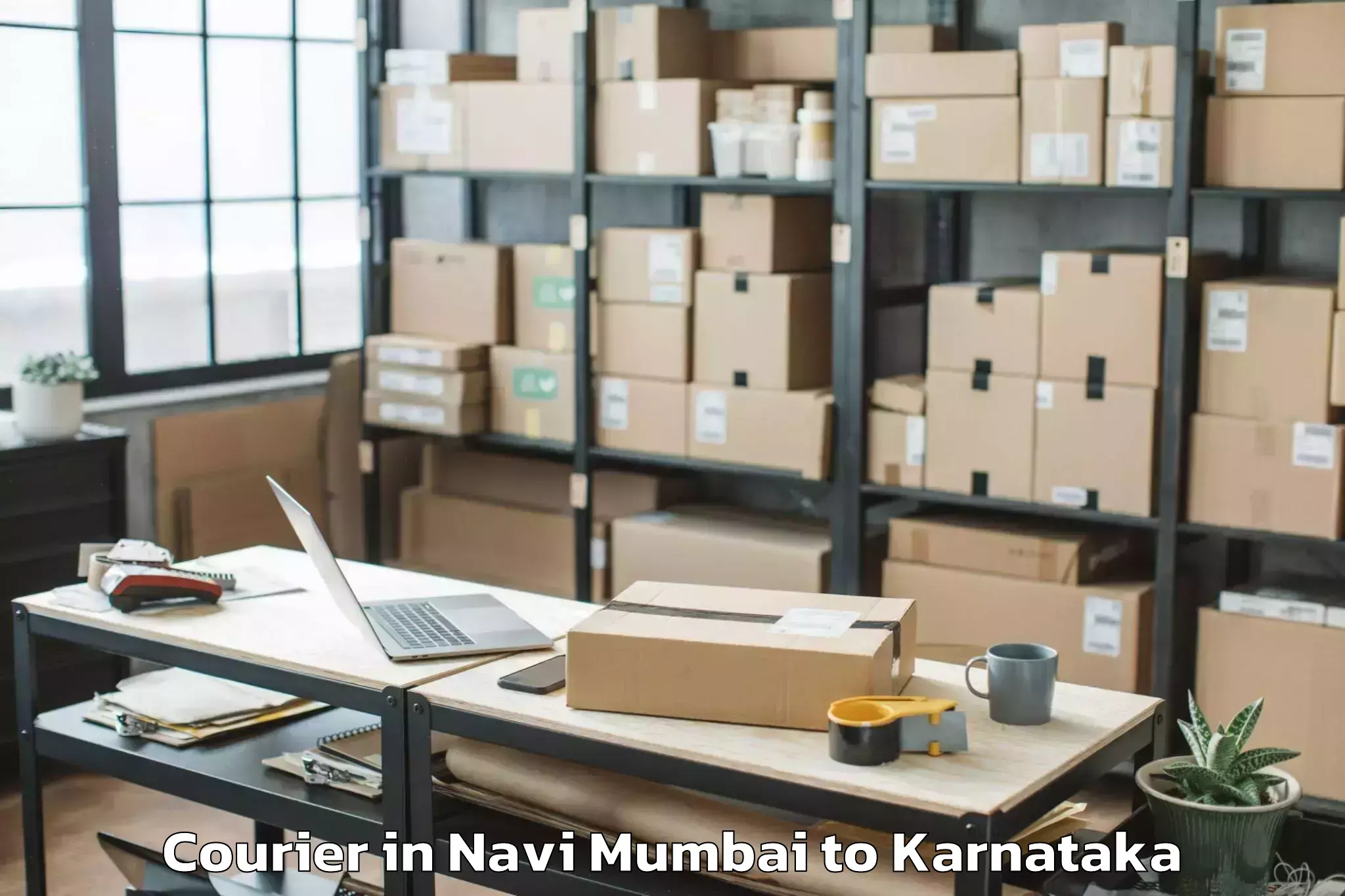 Navi Mumbai to Holalkere Rural Courier